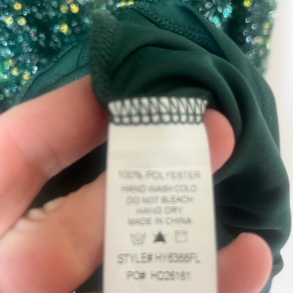 Baltic Born Emerald Sequin Dress size M - Picture 7 of 9